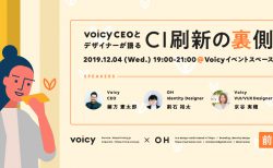 【イベントレポート】 「VoicyCEOとデザイナーが語る CI刷新の裏側」 – 前編