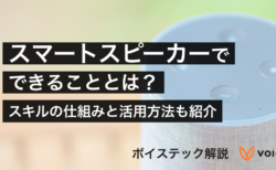 【音声技術】スマートスピーカーでできることとは？スキルの仕組みと活用方法を紹介【ボイステック解説】