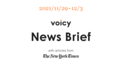 政権交代を英語で言うと？Voicy News Brief with articles from The New York Times 11/29-12/3 ニュースまとめ