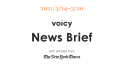 【3/14-3/20】The New York Timesのニュースまとめ 〜Voicy News Brief〜