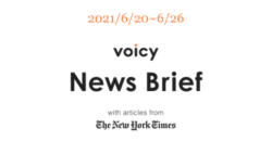 【6/20-6/26】The New York Timesのニュースまとめ 〜Voicy News Brief〜