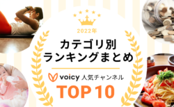 2022年Voicy年間ランキング【カテゴリ別】人気チャンネルTOP10まとめ